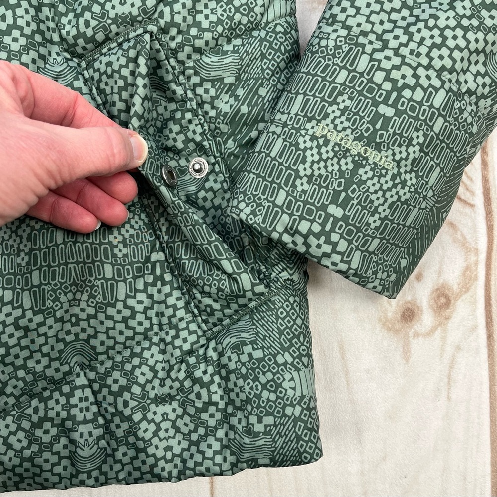 Patagonia Geoharmony Insulated Puffer Jacket Verdigris Green Sz M - Picture 9 of 15